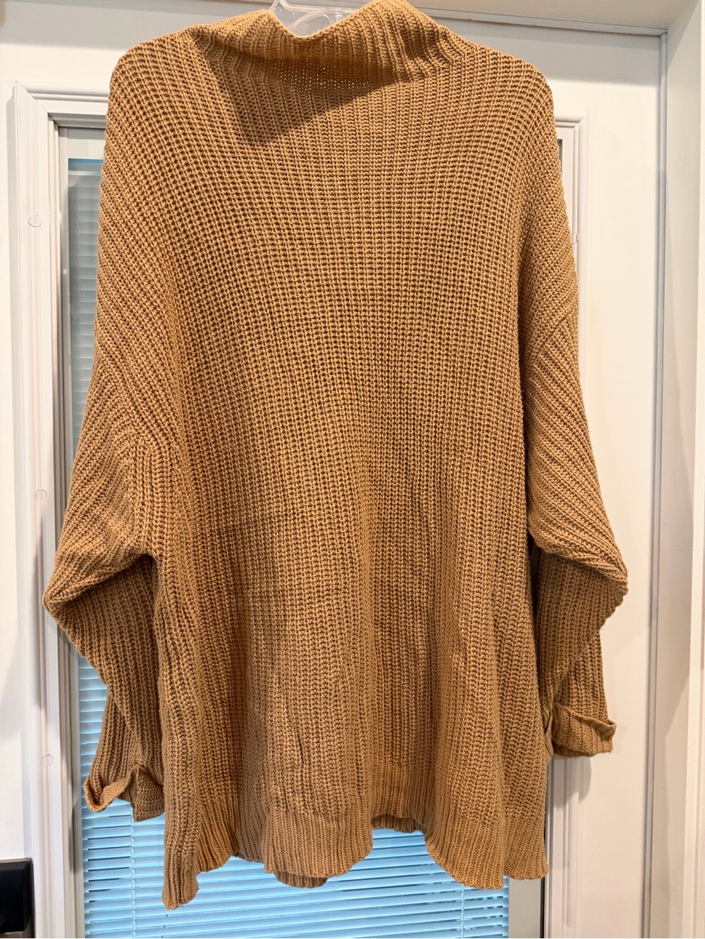 American Eagle Outfitters Camel Knit Oversized Sweater